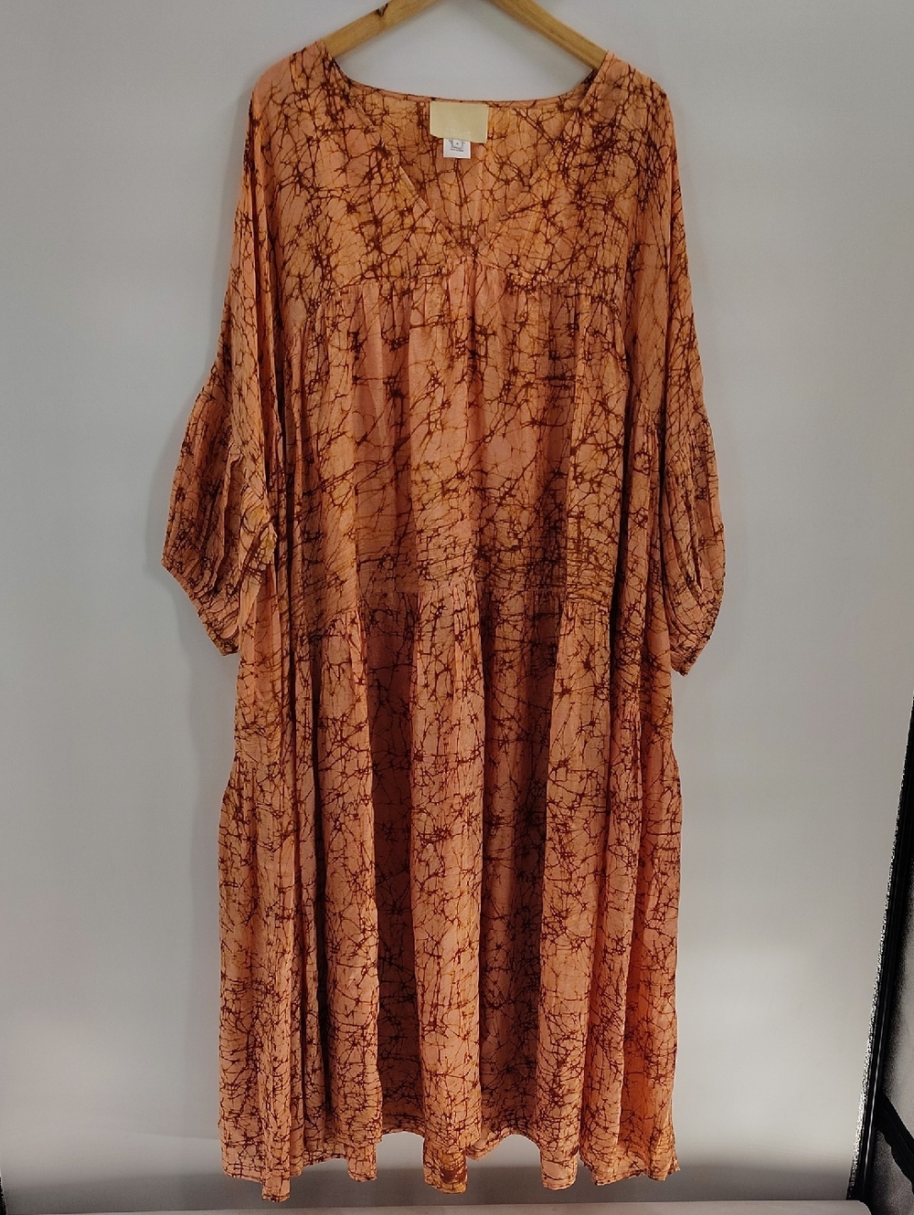 Anaak Airi Maxi Dress Size XS/S OVERSIZED Canteloupe